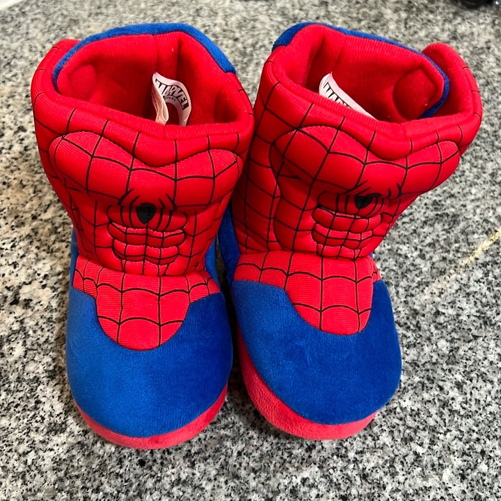 Spiderman Red and Blue Superhero Boots/slippers
